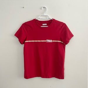 TNA Aritzia Red Short Sleeve T-shirt